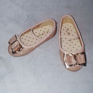 Toddler Rose Gold Ballet Flats Size 5